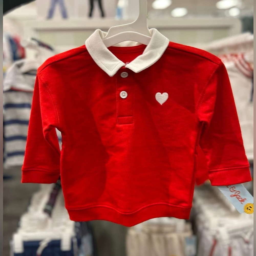 NWOT Cat & Jack Toddler Valentine’s Top